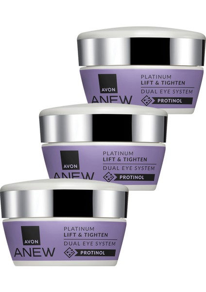 Anew Platinum Lift & Tighten Dual Eye System 20 ml. Üçlü Set