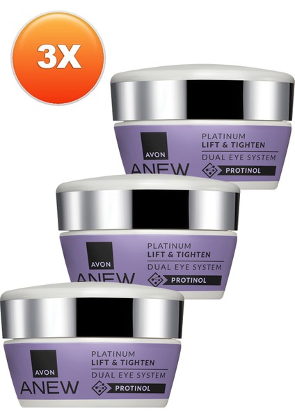Anew Platinum Lift & Tighten Dual Eye System 20 ml. Üçlü Set