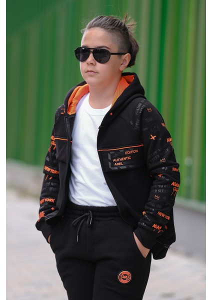 Erkek Çocuk Arel Fermuarlı Kapüşonlu Eşofman Takımı ESF.2020 fiyatları