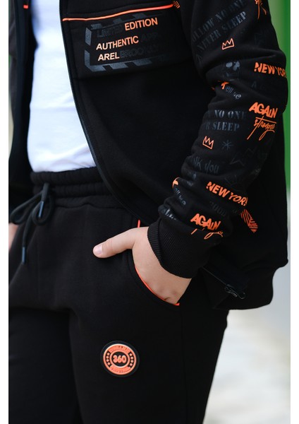 Erkek Çocuk Arel Fermuarlı Kapüşonlu Eşofman Takımı ESF.2020 fırsatları