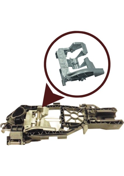 Passat 3C B6 B7 Için Ön Sağ Dış Kapı Kilit Demiri 3C0837886J