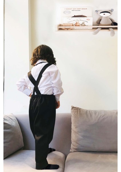 Erkek Çocuk Papyonlu Yelek Harem Pantolon Takım