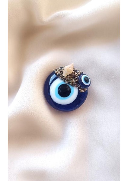 Magnet Nazar Boncuğu Deniz Kabuklu Magnet Mıknatıslı Buzdolabı Süsü 3 cm