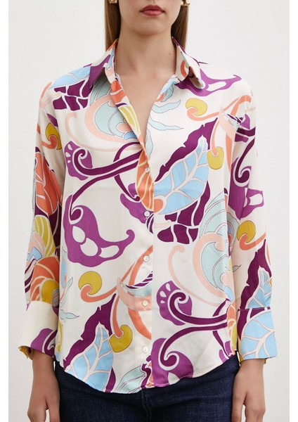 Ipek Desen Gömlek Mor fiyatları