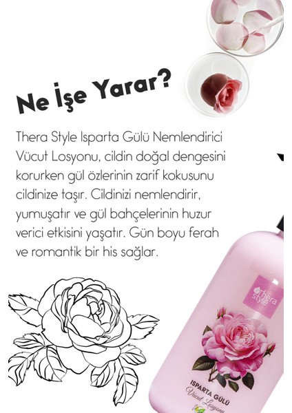 Thera Style Therastyle Isparta Gülü Nemlendirici Vücut & El Losyonu