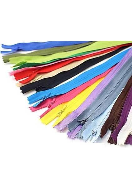 10LU Gizli Pantolon- Etek Fermuarı (16-20 Cm)
