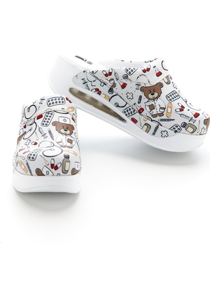 Ayıcık Desenli Ortopedik Airmax Taban Sabo Terlik