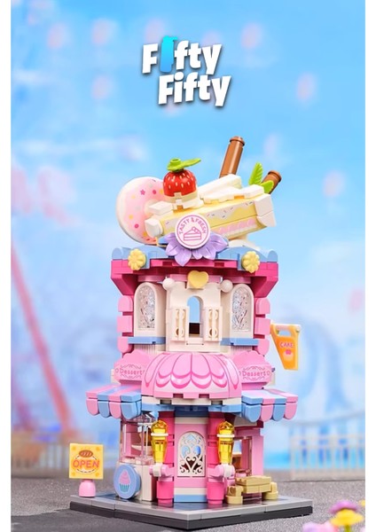 Keeppley City Corner/şehir Şekerli Milföy Mağazası (365 Parça) Oyuncak Yapım Seti 28027 indirimleri