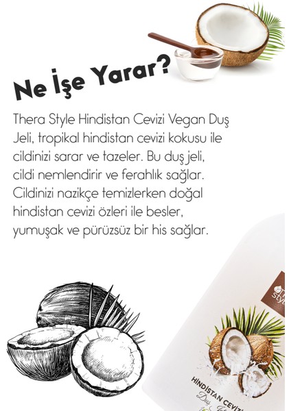 Thera Style Therastyle Hindistan Cevizli Arındırıcı Duş Jeli