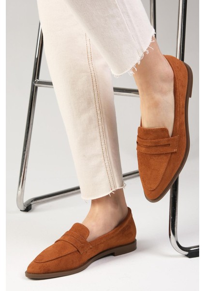 River Taba Süet Renk Kadın Loafer Günlük Düz Ayakkabı fiyatları