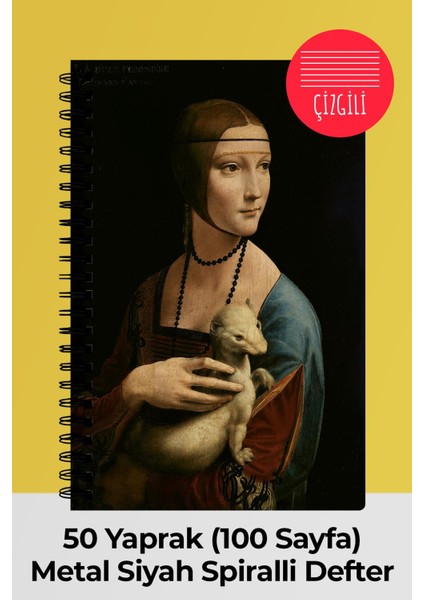 Anime Marketi Da Vinci 4'lü A5 Spiralli Okul Defter Seti 50 Yaprak 100 Sayfa - Çizgili