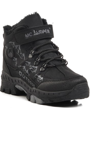 2040-F Siyah Çocuk Kürklü Bot modelleri