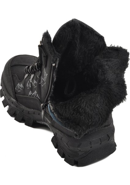 2040-F Siyah Çocuk Kürklü Bot fırsatları