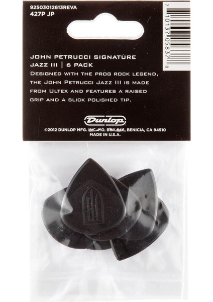 John Petrucci Jazz III Pena 6'lı Paket