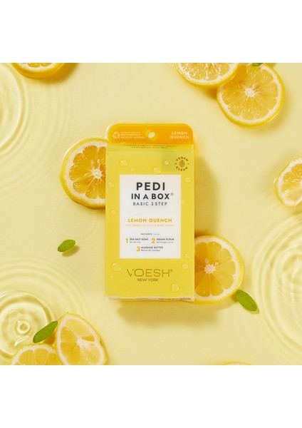 New York Pedi In A Box Basic Pedikür 3 Adımlı Set Limon