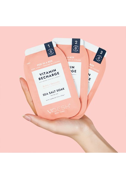 New York Pedi In A Box Basic Pedikür 3 Adımlı Set Vitamin