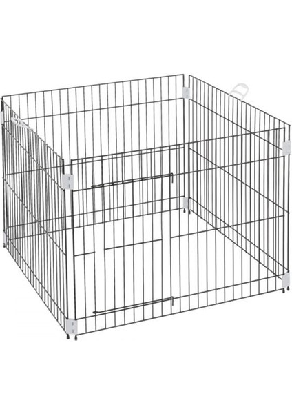 Ferplast Metal Köpek Eğitim Kafesi Siyah 80X80X62 cm - 8010690082523 - Petshopundan