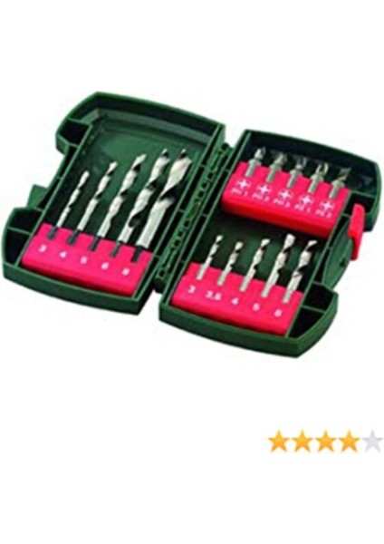 Ahşap ve Metal İçin Delme Vidalama Seti 15 Parça 6.30453 fiyatları