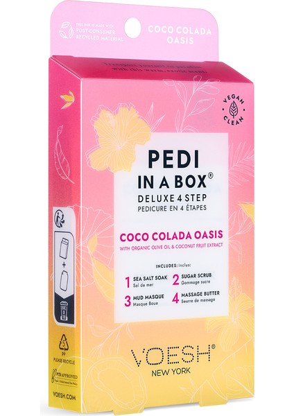 New York Pedi In A Box Deluxe Pedikür 4 Adımlı Set Coco