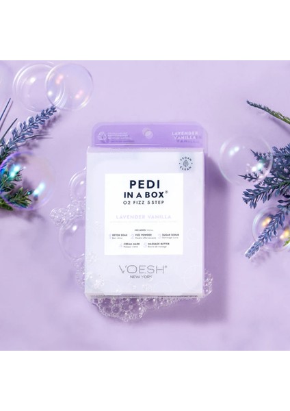 New York Pedi In A Box O2 Fizz Pedikür 5 Adımlı Set Lavanta