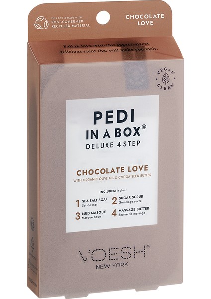 New York Pedi In A Box Deluxe Pedikür 4 Adımlı Set Çikolata