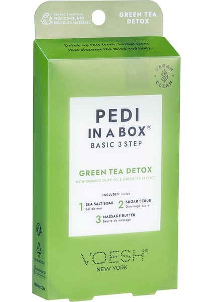 New York Pedi In A Box Basic Pedikür 3 Adımlı Set Yeşil Çay