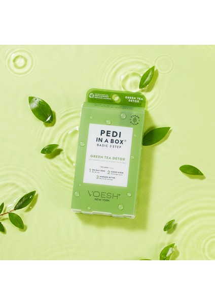 New York Pedi In A Box Basic Pedikür 3 Adımlı Set Yeşil Çay