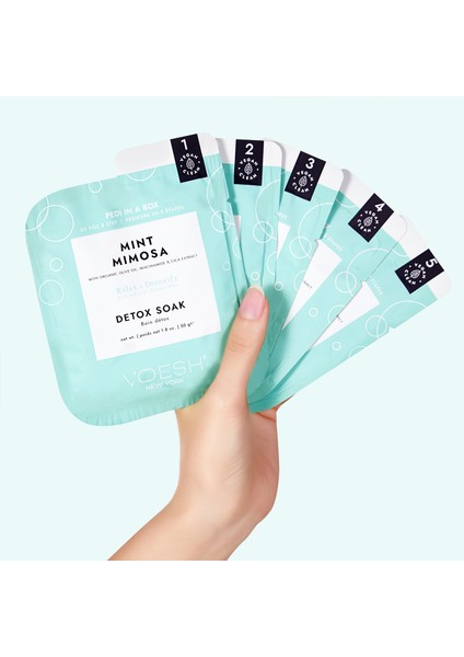 New York Pedi In A Box O2 Fizz Pedikür 5 Adımlı Set Nane