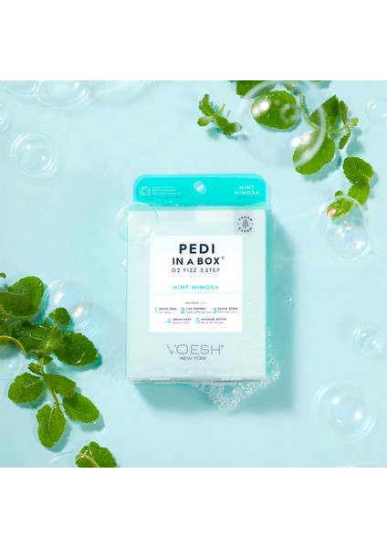 New York Pedi In A Box O2 Fizz Pedikür 5 Adımlı Set Nane