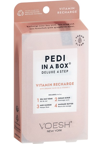 New York Pedi In A Box Deluxe Pedikür 4 Adımlı Set Vitamin