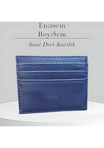 Deri Görünümlü Suni Deri Çok Bölmeli Slim Unisex Kartlık