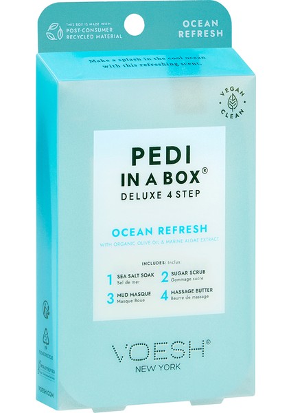 New York Pedi In A Box Deluxe Pedikür 4 Adımlı Set Okyanus