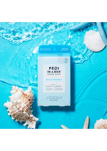 New York Pedi In A Box Deluxe Pedikür 4 Adımlı Set Okyanus fırsatları