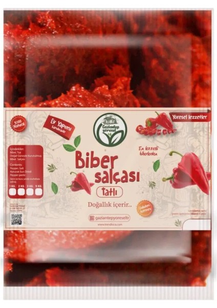 Trend Loca Gaziantep Tatlı Biber Salça Yeni Sezon 3 kg