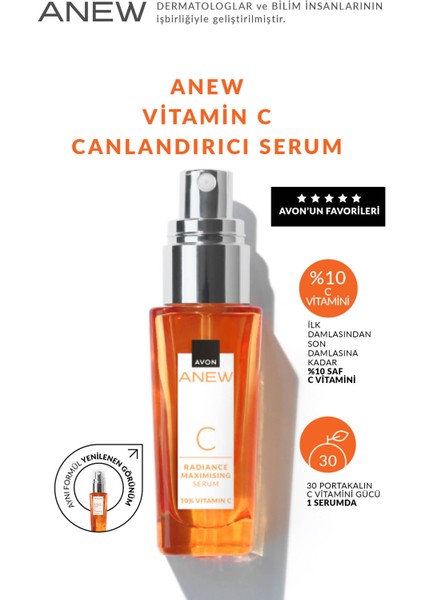Anew Vitamin C Canlandırıcı Serum 30 ml. Üçlü Set