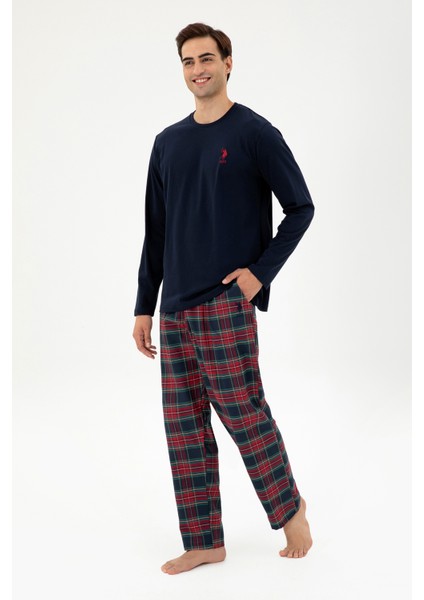 U.S. Polo Assn. Erkek Lacivert Pijama Takım 50301733-VR033