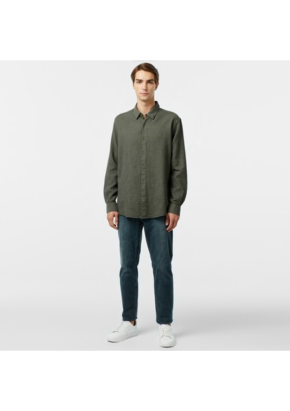 Erkek Yeşil Classic Fit Gömlek W47402T.3CY