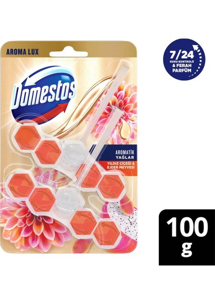 Tuvalet Bloğu Aroma Lux Yıldız Çiçeği & Ejder Meyvesi 100 gr x 4 Adet