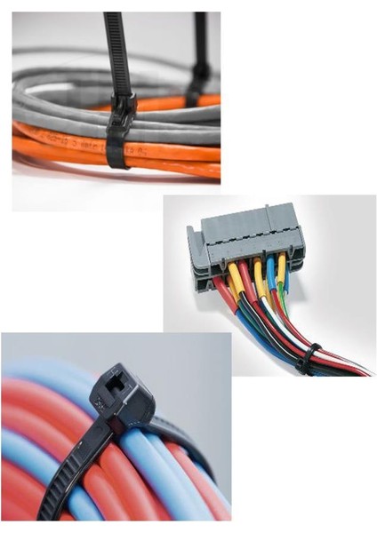 2,5*200 Kablo Bağı Siyah (100 Adet) - Çırt Kelepçe - Klips - Kablo Düzenliyeci indirimleri