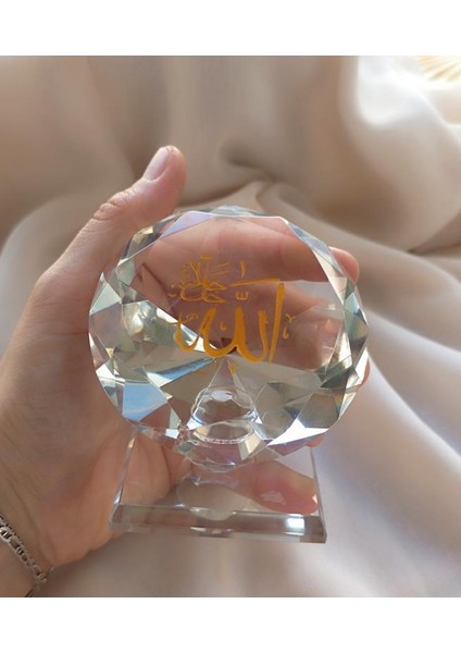 Kristal Allah Lafzı Islami Biblo Masa Üstü Dekoratif Aksesuar fiyatları