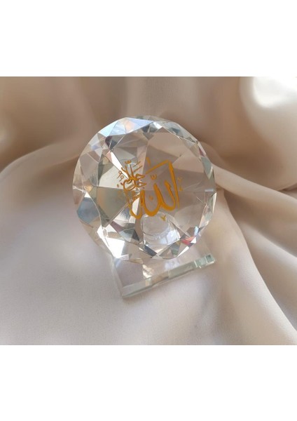 Kristal Allah Lafzı Islami Biblo Masa Üstü Dekoratif Aksesuar modelleri