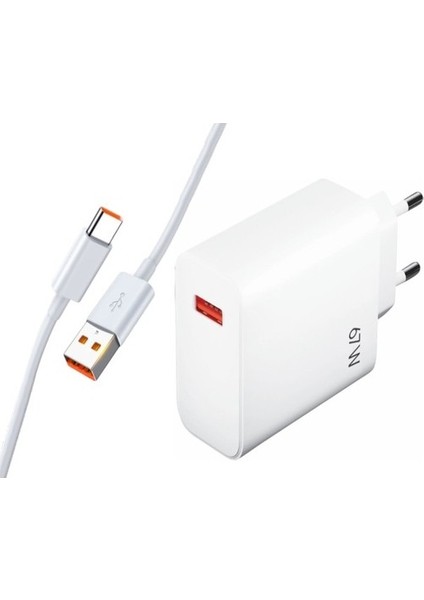Xiaomi Uyumlu USB C Kablolu 67 W USB Şarj Cihazı