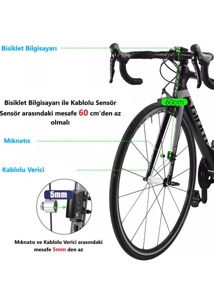 Bisiklet Hız Göstergesi Kilometre Sayacı  Dijital Bisiklet Yol Bilgisayarı-19 Fonksiyonlu