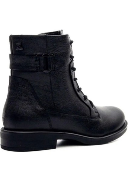1852532K Kadın Deri Fermuarlı Postal Bot modelleri