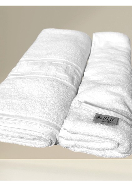 Elif Towels 2’li havlu seti  pamuk 20/2 ring dokuma 50*90 el yüz havlusu ve 100*150 büyük boy banyo havlusu seti