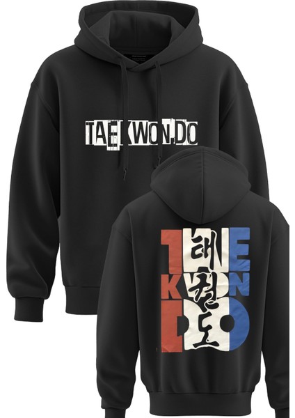 Taekwondo Baskılı 3 Ip Kapşonlu Sweatshirt Taekwondo Hoodie