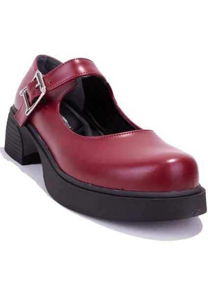 DZA07-1004213 Bordo Günlük Spor Klasik Kadın Ayakkabı