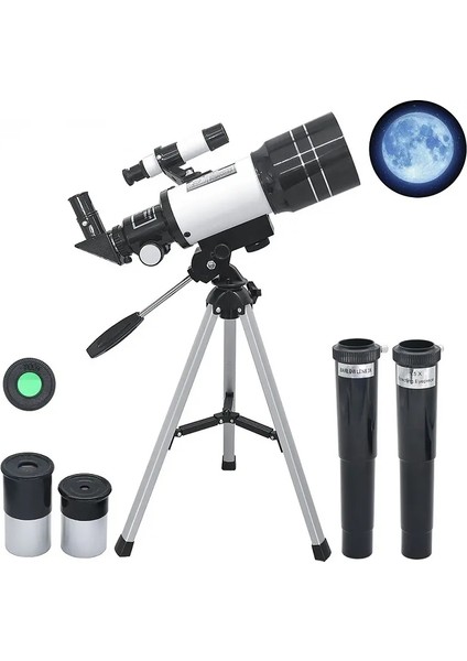 150X Profesyonel Astronomik Uzay-Doğa Gözlem Teleskobu Eğitici-Öğretici Yüksek Çözünürlüklü Teleskop fiyatları