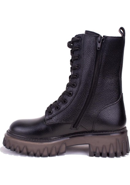 10224640 Sherly Siyah Ortopedik Günlük Deri Kadın Bot modelleri