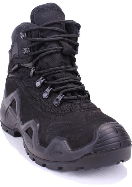 Leopard 100023015 Siyah Ortopedik Outdoor Waterproof Erkek Deri Bot